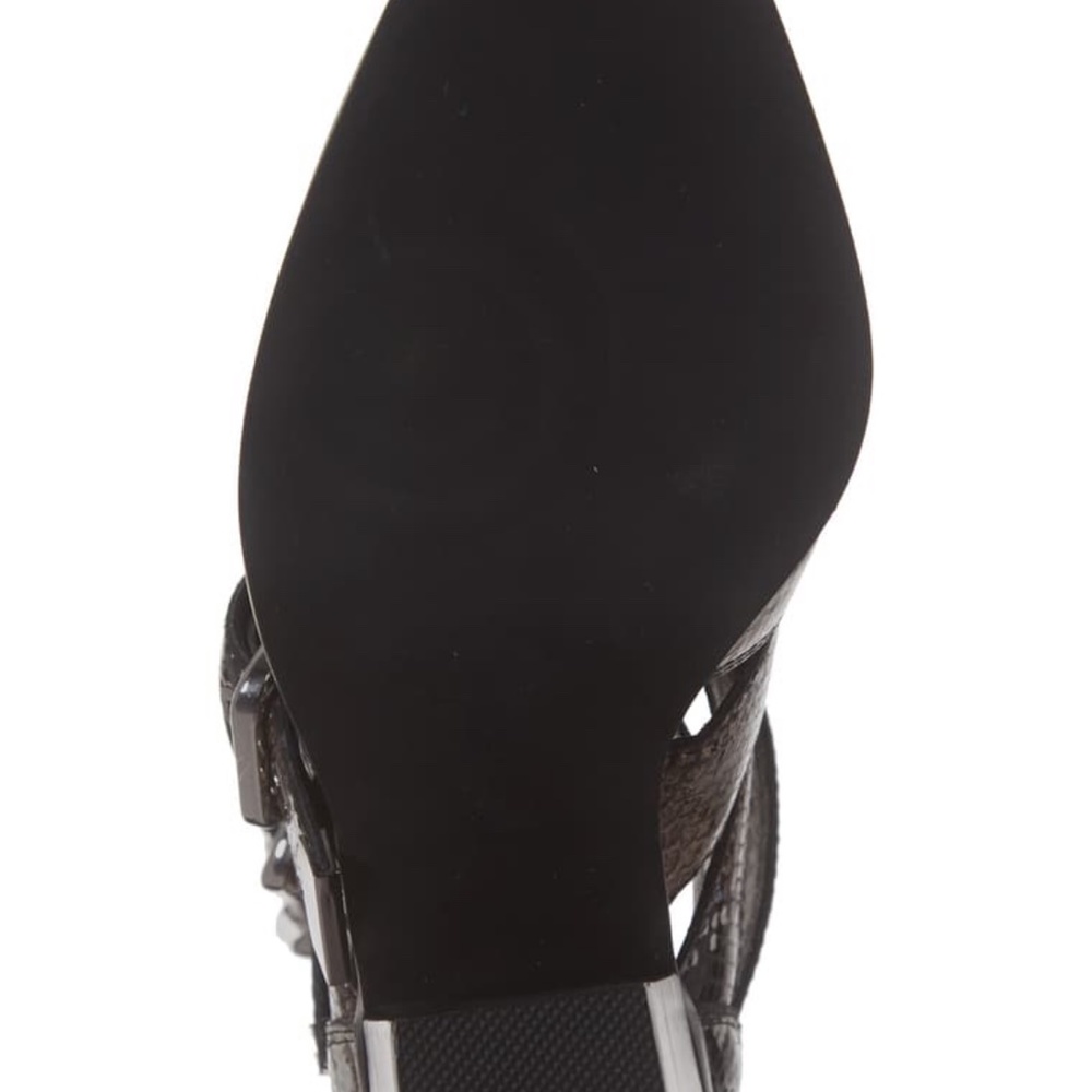 Jeffrey Campbell Caceres Bootie Brown White Snake Black. Size 6.5 - Picture 15 of 16